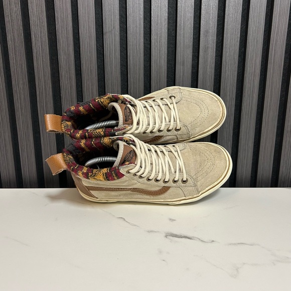 Vans sk8 hi mte scotchguard plaid beige brown - Picture 6 of 8